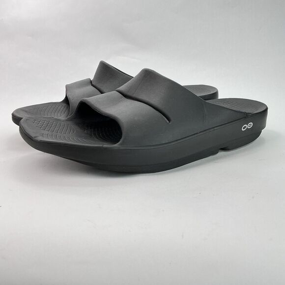 OOFOS OOahh Sport Slide Sandals Mens 10 Womens 12 Comfort Orthopedic Shoes Black main image 11